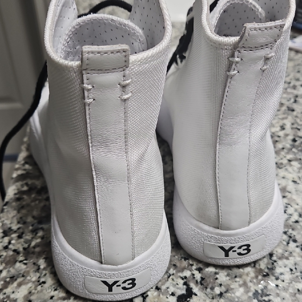 Y-3 White High-Top Sneakers